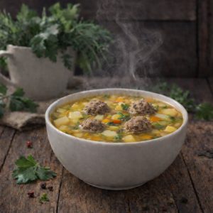 Рассольник с фрикадельками