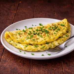 Омлет с зеленью