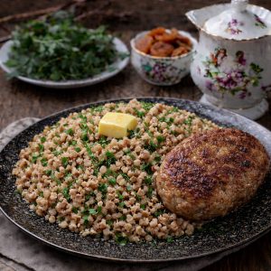 Гречка + котлета дом. или куриная