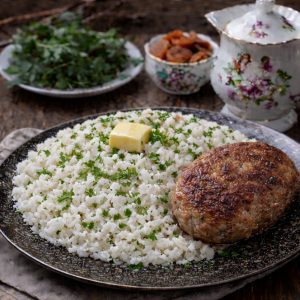 Рис + котлеты дом. или куриная