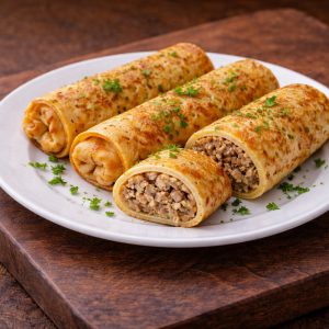 Блинчики с мясом