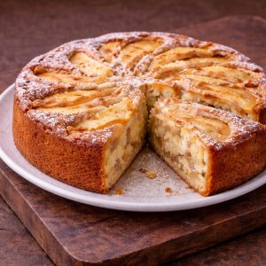 Шарлотка с яблоками