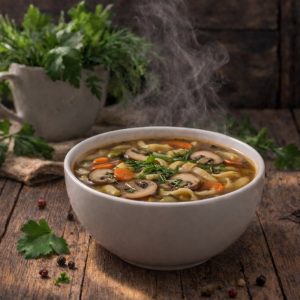 Суп-лапша грибная